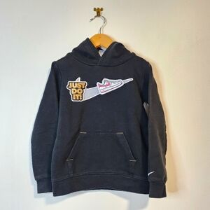 Girls Nike Black Logo Hoodie